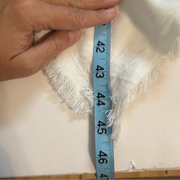 LaVi Blue White Ombre Handkerchief Midi Skirt Size Medium - Picture 9 of 11